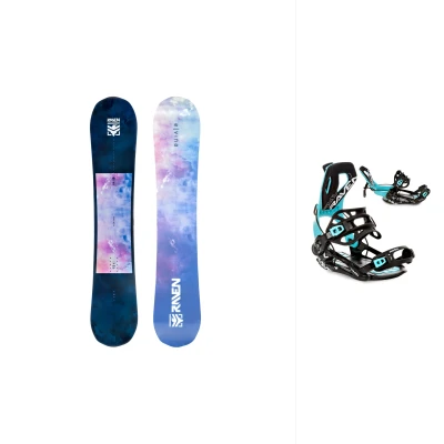 Raven Elvina dámský snowboard + Raven Fastec FT360 black/mint dámské vázání