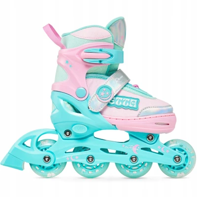 Raven Etta Mint/Pink 3v1 dětské kolečkové brusle