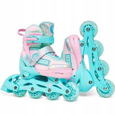 Raven Etta Mint/Pink dětské kolečkové brusle