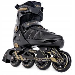 Raven Expert 80mm gold dětské brusle 2v1 POUZE EU 37-40, pánský (hokejový) (VÝPRODEJ)