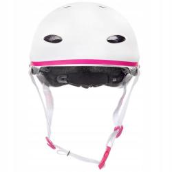 Raven F511 white/pink helma POUZE S (54-56 cm) (VÝPRODEJ)