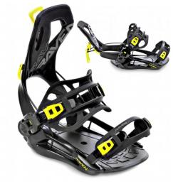 Raven Fastec FT360 black/lime snowboardové vázání POUZE M (EU 39-42) (VÝPRODEJ)