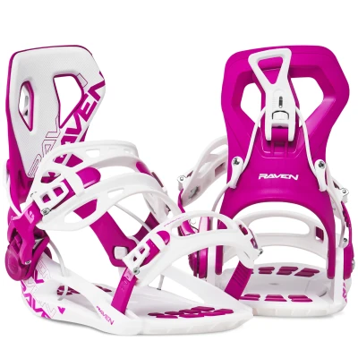 Raven Fastec FT360 White/Fuchsia dámské snowboardové vázání + sleva 300,- na příslušenství