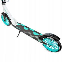 Raven Galaxia white/mint 200mm skládací koloběžka - svítící kola