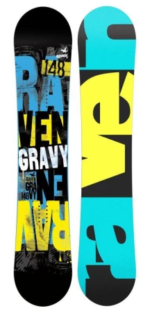 Raven Gravy junior mini dětský snowboard + Raven FT360 black/lime vázání