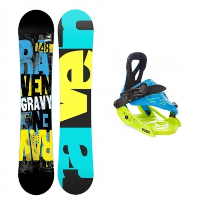 Raven Gravy junior mini dětský snowboard + Raven s160 dětské snb vázání Raven Gravy junior mini dětský snowboard + Raven s160 dětské snb vázání