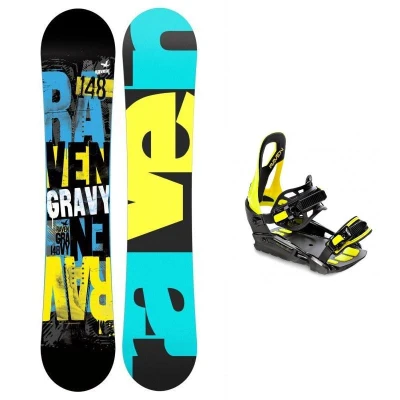 Raven Gravy junior mini dětský snowboard + Raven S230 lime vázání Raven Gravy junior mini dětský snowboard + Raven S230 lime vázání