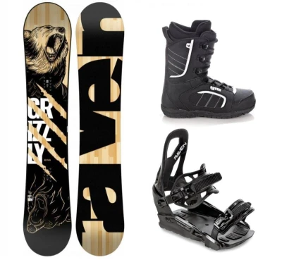 Raven Grizzly snowboard + Raven S230 Black vázání + Raven Target obuv Raven Grizzly snowboard + Raven S230 Black vázání + Raven Target obuv