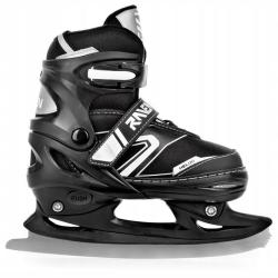 Raven Helixi BLACK/GREY detské kolieskové korčule 2v1 - svietiace kolieska LEN EU 30-33, pánske (hokejové) (VÝPREDAJ)
