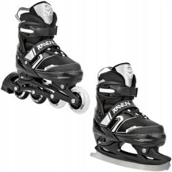 Raven Helixi BLACK/GREY detské kolieskové korčule 2v1 - svietiace kolieska LEN EU 34-37, dámske (so zúbkami) (VÝPREDAJ) Raven Helixi BLACK/GREY detské kolieskové korčule 2v1 - svietiace kolieska LEN EU 34-37, dámske (so zúbkami) (VÝPREDAJ)