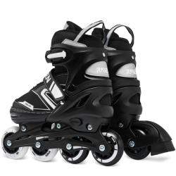 Raven Helixi Black/Grey 3v1 dětské kolečkové brusle - LED kolečka