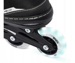Raven Helixi Black/Grey 3v1 dětské kolečkové brusle - LED kolečka