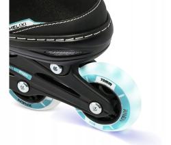 Raven Helixi Black/Mint 3v1 dětské kolečkové brusle - Led kolečka