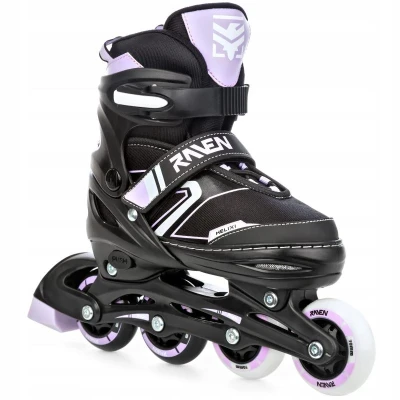 Raven Helixi Black/Violet svítící kola LED dětské kolečkové brusle POUZE EU 34-37 (VÝPRODEJ)