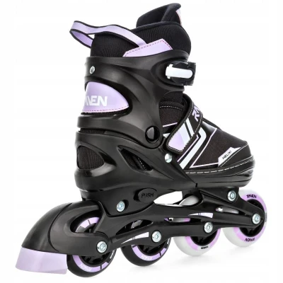 Raven Helixi Black/Violet svítící kola LED dětské kolečkové brusle POUZE EU 34-37 (VÝPRODEJ)