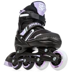 Raven Helixi Black/Violet svítící kola LED dětské kolečkové brusle