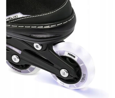 Raven Helixi Black/Violet 4v1 dětské kolečkové brusle - Led kolečka