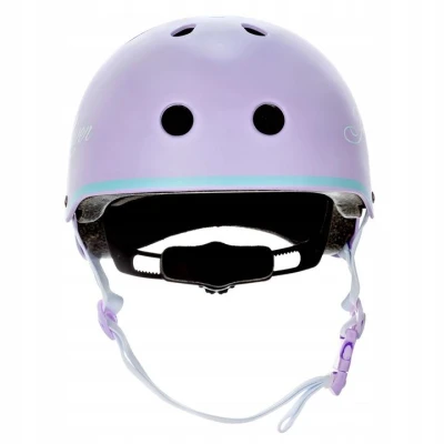 Raven Essto violet/mint dětská helma na brusle, skate a koloběžku