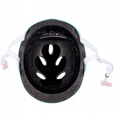 Raven F511 mint/pink detská prilba na korčule, skate a kolobežku