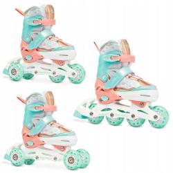 Raven Isla Orange/Mint detské kolieskové korčule 3v1 - LED kolieska IBA EU 34-37 (VÝPREDAJ) Raven Isla Orange/Mint detské kolieskové korčule 3v1 - LED kolieska IBA EU 34-37 (VÝPREDAJ)