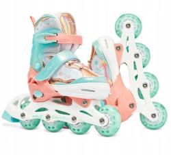 Raven Isla Orange/Mint dětské kolečkové brusle 3v1 - Led kola POUZE EU 34-37 (VÝPRODEJ)