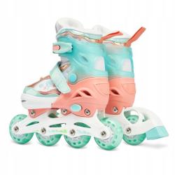 Raven Isla Orange/Mint dětské kolečkové brusle 3v1 - Led kola POUZE EU 34-37 (VÝPRODEJ)