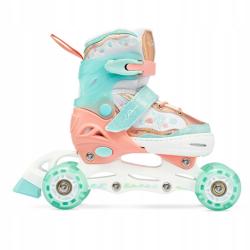 Raven Isla Orange/Mint 4v1 dětské brusle - LED kola