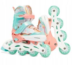 Raven Isla Orange/Mint 2v1 dětské brusle - svítící kola LED