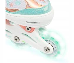 Raven Isla Orange/Mint 2v1 dětské brusle - svítící kola LED