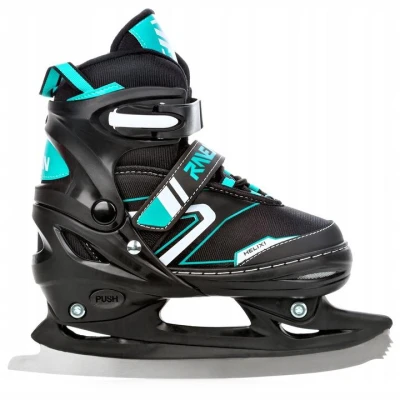 Raven Helixi LED black/mint detské kolieskové korčule 4v1 - svietiace koleso