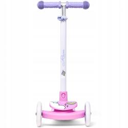 Raven Laviana Unicorn s LED koly lila/pink dětská tříkolová koloběžka