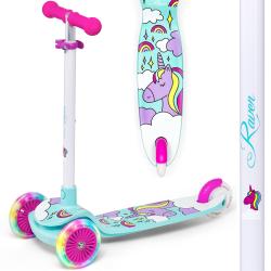 Raven Laviana Unicorn s LED koly mint/pink dětská tříkolová koloběžka Raven Laviana Unicorn s LED koly mint/pink dětská tříkolová koloběžka