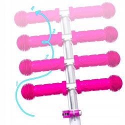 Raven Laviana Unicorn s LED koly mint/pink dětská tříkolová koloběžka