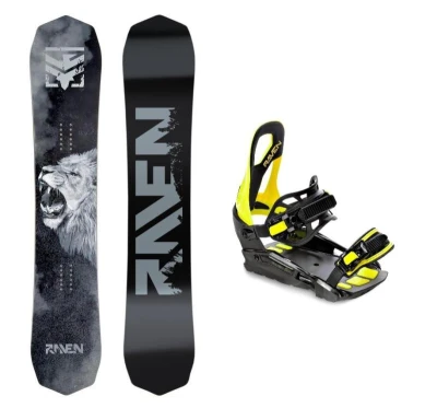 Raven Lion pánský snowboard + Raven S230 lime vázání Raven Lion pánský snowboard + Raven S230 lime vázání