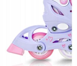 Raven Loret LILA/PINK 2v1 dětské brusle - svítící kola LED
