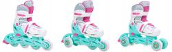 Raven Loret White 3v1 dětské inline brusle - svítící kola LED