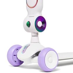 Raven Lumiloo White / Neo Chrome detská kolobežka 2v1 s LED podsvietením