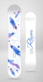 Raven Mia White dámský snowboard + Gravity Fenix levander vázání