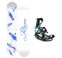 Raven Mia White dámsky snowboard + Raven Fastec FT360 black/mint viazanie Raven Mia White dámsky snowboard + Raven Fastec FT360 black/mint viazanie