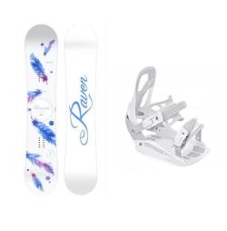 Raven Mia White dámský snowboard + Raven S230 White vázání