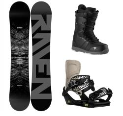 Raven Mystic snowboard + Gravity Indy stone/black vázání + Gravity Void black/grey boty