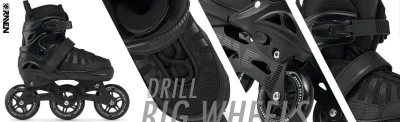 Raven Oxen BIG WHEELS Black kolečkové brusle