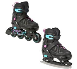 Raven Oxen Mint/Pink 2v1 dětské brusle