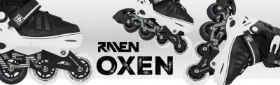 Raven Oxen WHITE ABEC9 2v1 brusle junior/dospělý
