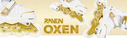Raven Oxen White/Gold detské korčule 2v1