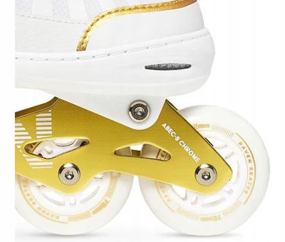 Raven Oxen White/Gold dětské kolečkové brusle