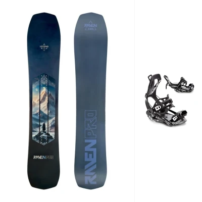 Raven PRO Legend snowboard + Raven Fastec FT360 black snowboardové vázání