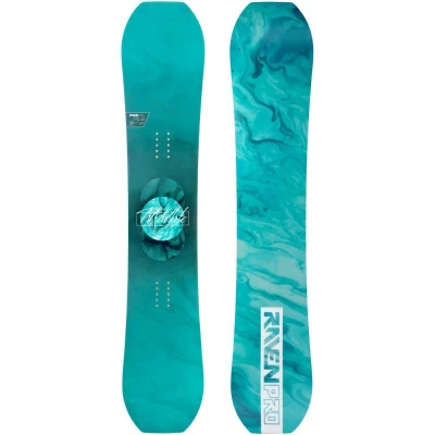 Raven PRO Marble Carbon Mint dámský snowboard + Raven Fastec FT360 white vázání