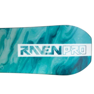 Raven PRO Marble Carbon Mint dámský snowboard + Raven Fastec FT360 white vázání