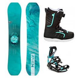 Raven PRO Marble Carbon Mint snowboard + Raven Fastec FT360 black/mint viazanie + Raven Diva MOZ black/mint topánky Raven PRO Marble Carbon Mint snowboard + Raven Fastec FT360 black/mint viazanie + Raven Diva MOZ black/mint topánky